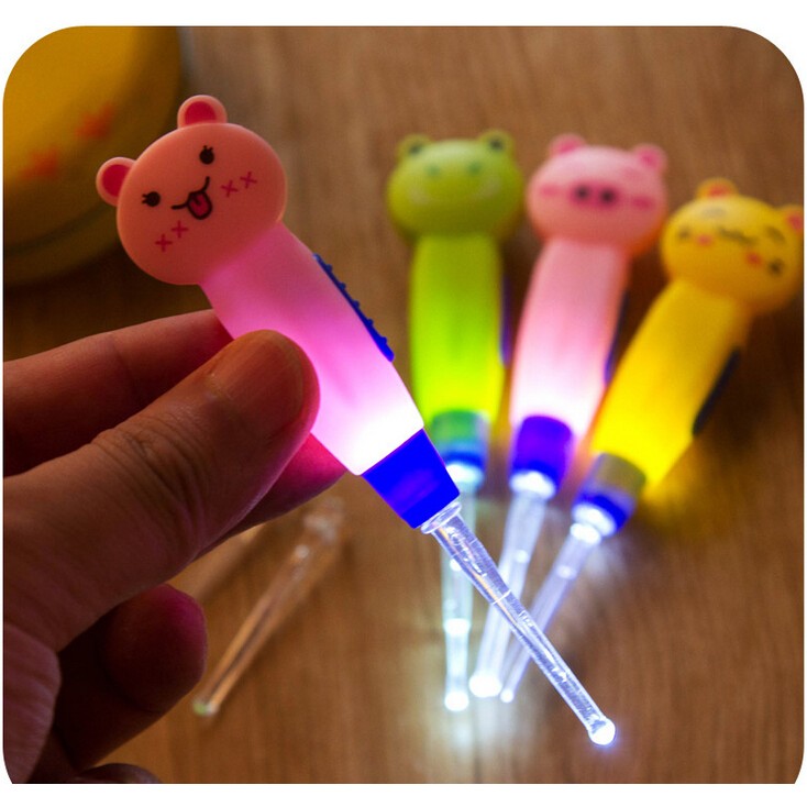 Earpic Pembersih Telinga Motif Kartun - Earpick Hewan - Pembersih Kuping Anak - Earpic Flashlight