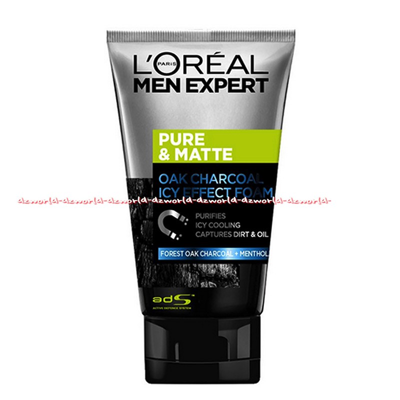 L'oreal Men Expert Pure &amp; Matte Charcoal 100gr Pembersih Muka Pria Cowok Laki Laki Loreal Men's