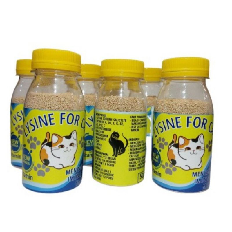 PENGGEMUK KUCING ANJING LYSINE VITAMIN PLUS PENGGEMUK