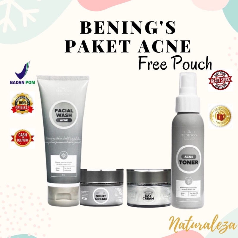 BENING'S SKINCARE BY DR.OKY PRATAMA PAKET ACNE (BENINGS CLINIC) PAKET JERAWAT BENING'S OFFICIAL