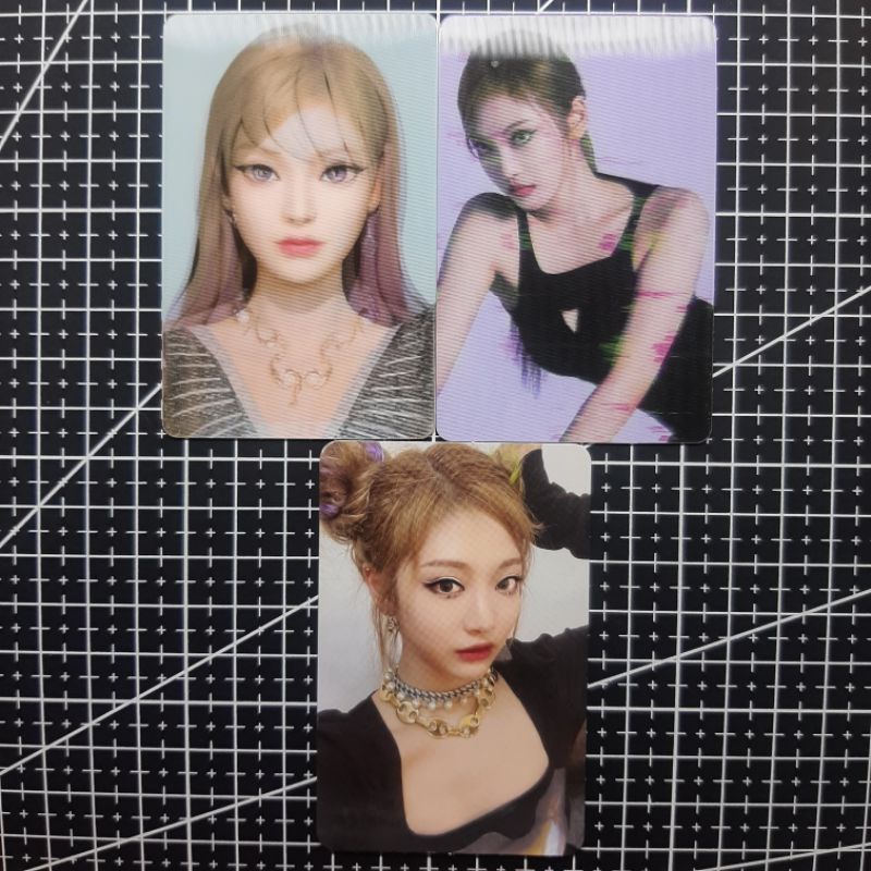 ningning aespa photocard album savage lenticular hallucination synk dive lenti pc