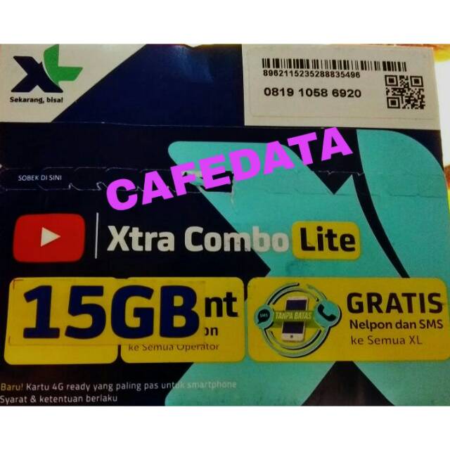 Kartu Perdana Paket Data Internet XL 15 GB