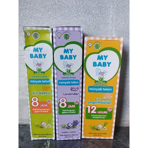 My Baby Minyak Telon Plus, Longer Protection, Lavender 60ml, 90ml, 150ml