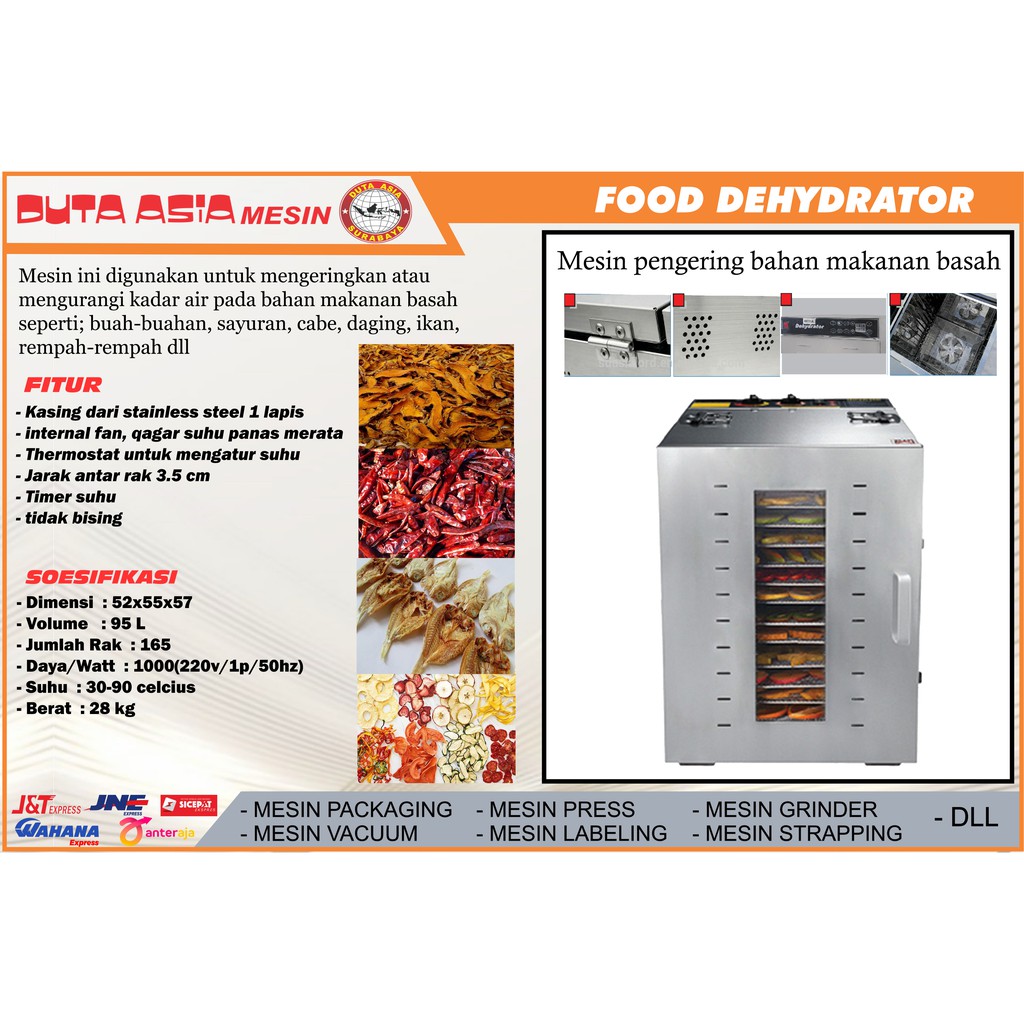 MESIN PENGERING BAHAN MAKANAN (FOOD DEHYDRATOR)