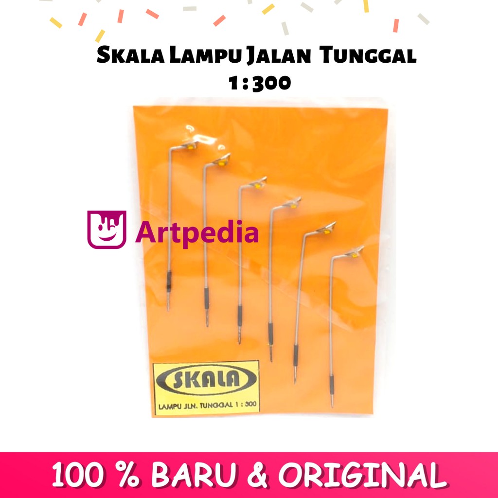 Maket Lampu Jalan Tunggal 1:300 / Miniatur Bangunan / Diorama Lampu