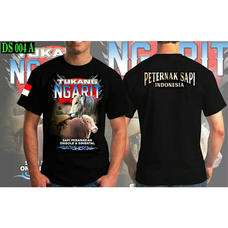 KAOS PETERNAK SAPI INDONESIA #TSHIRT//KAOS//BAJU//SAPI//NGARIT#NGARIT