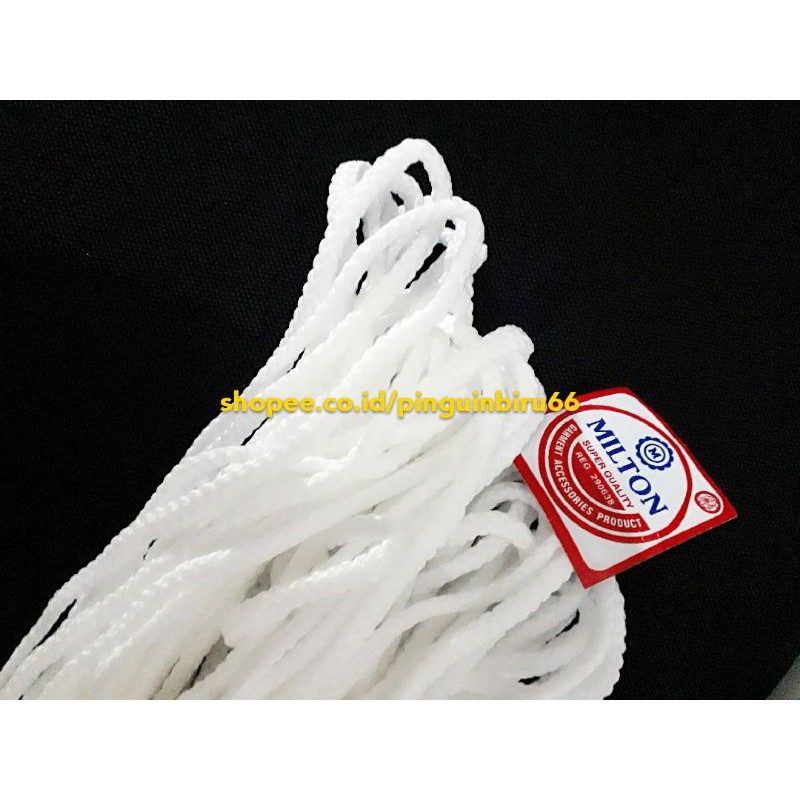 

Tali tambang tali katun putih polos.diameter 0.5 cm.jual/meter.