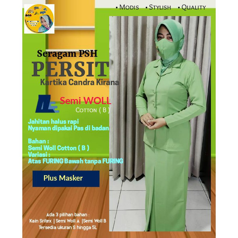 seragam PSH PERSIT KARTIKA CHANDRA KIRANA free masker Semi Wool