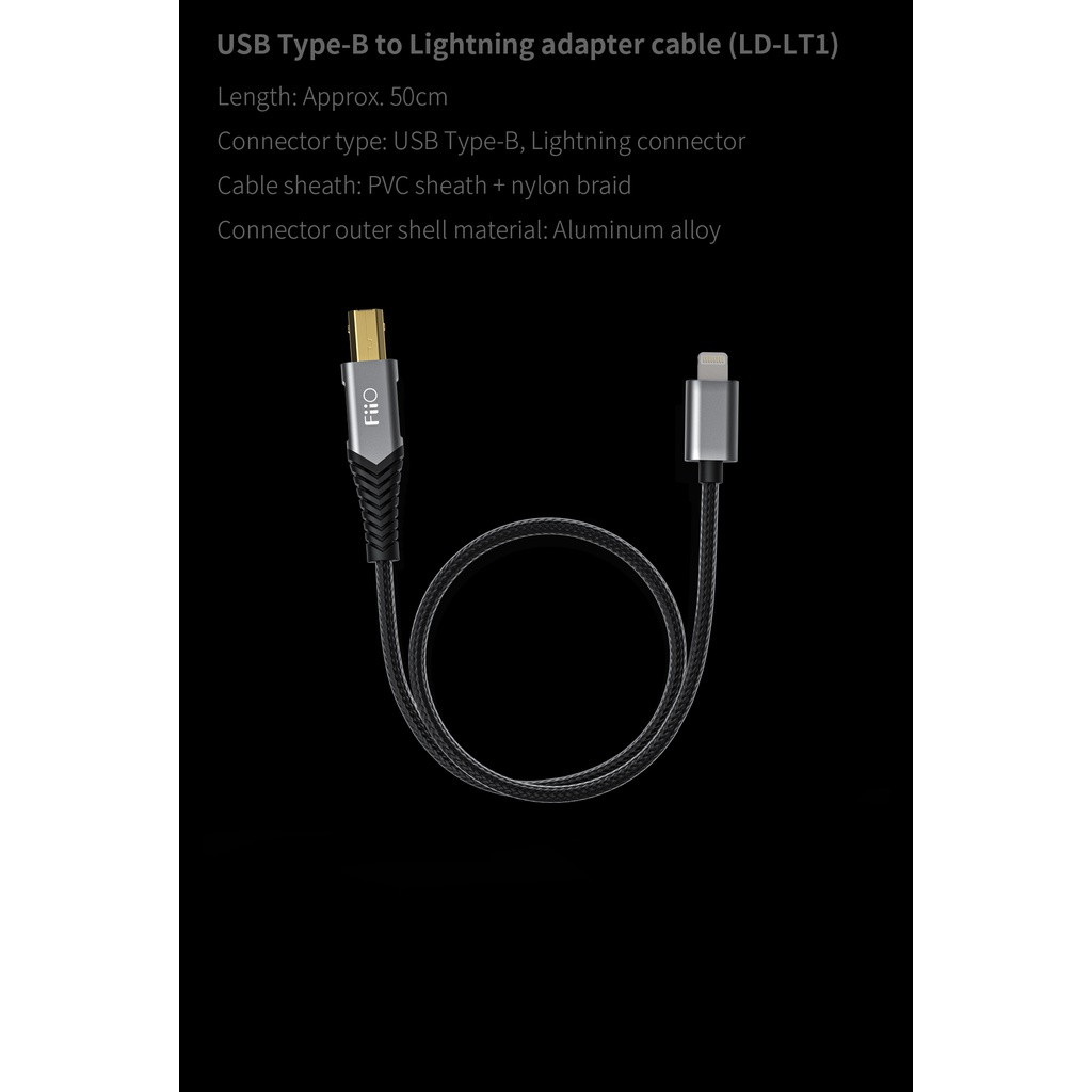 FiiO LD-LT1 LT-TC1 LT-LT3 Adapter Data Cable LDLT1 LTTC1 LTLT3