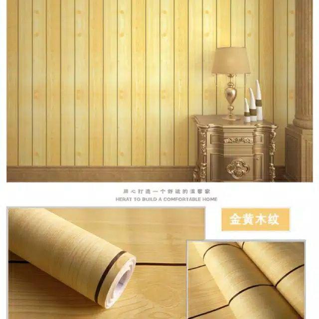 Wallpaper Dinding Kayu Kuning