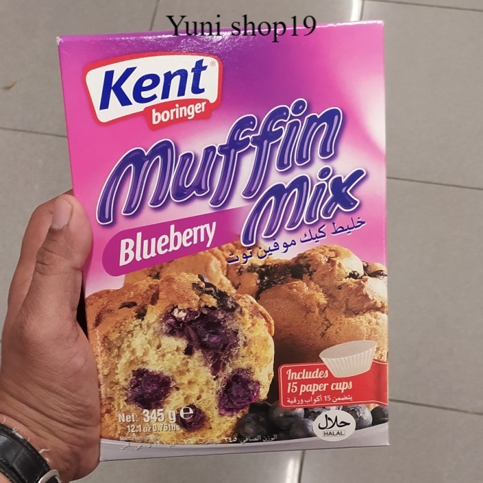 

kent muffin mix blueberry 345gr tepung