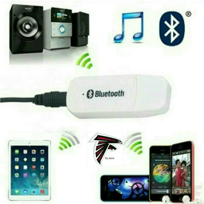 ORIGINAL Bluetooth Receiver Music To Aux Audio / Receiver bluetooth TERMURAH