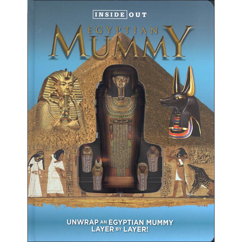 Inside Out Egyptian Mummy Petualangan Dalam Mumi Mesir Adventure Book Buku Impor Creative kids Toys