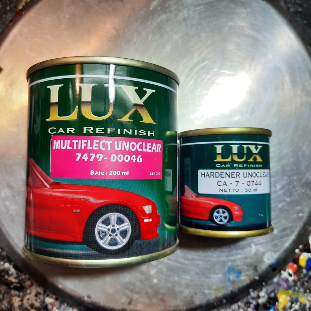 Lux Multiflect Unoclear Gliter Hologram Pelangi Cair Seperempat Kg Car Refinish Mobil Motor Clear Pe