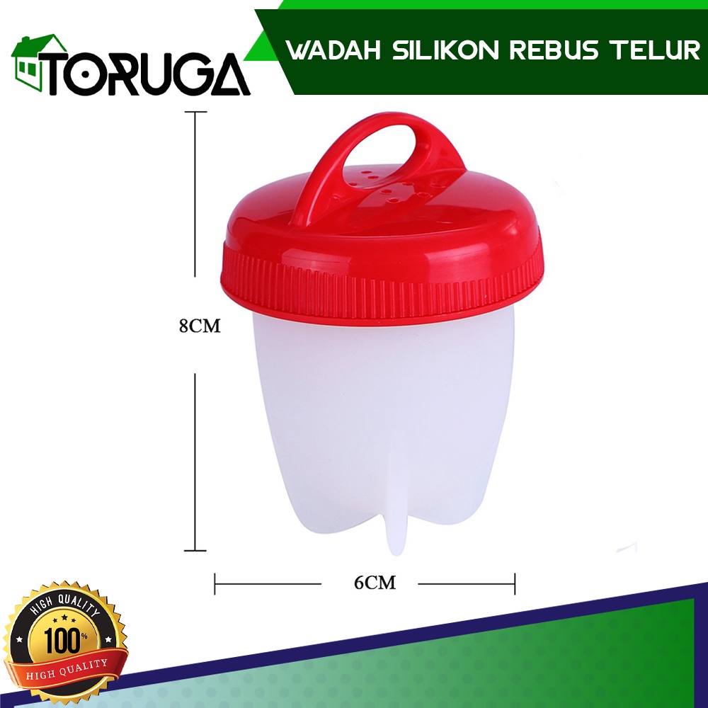 Wadah Silikon Tempat Merebus Telur Alat Cetakan Telor Rebus Isi 6 Pcs Egg Boiler