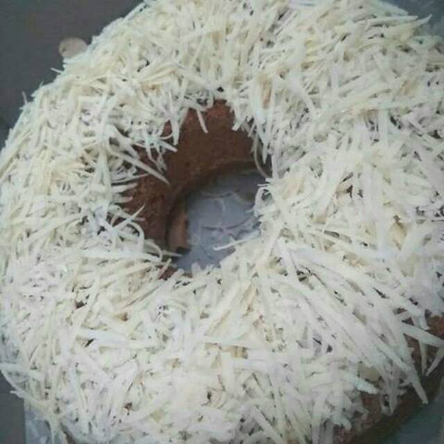 

Bolu kukus coklat topping cheese gondrong