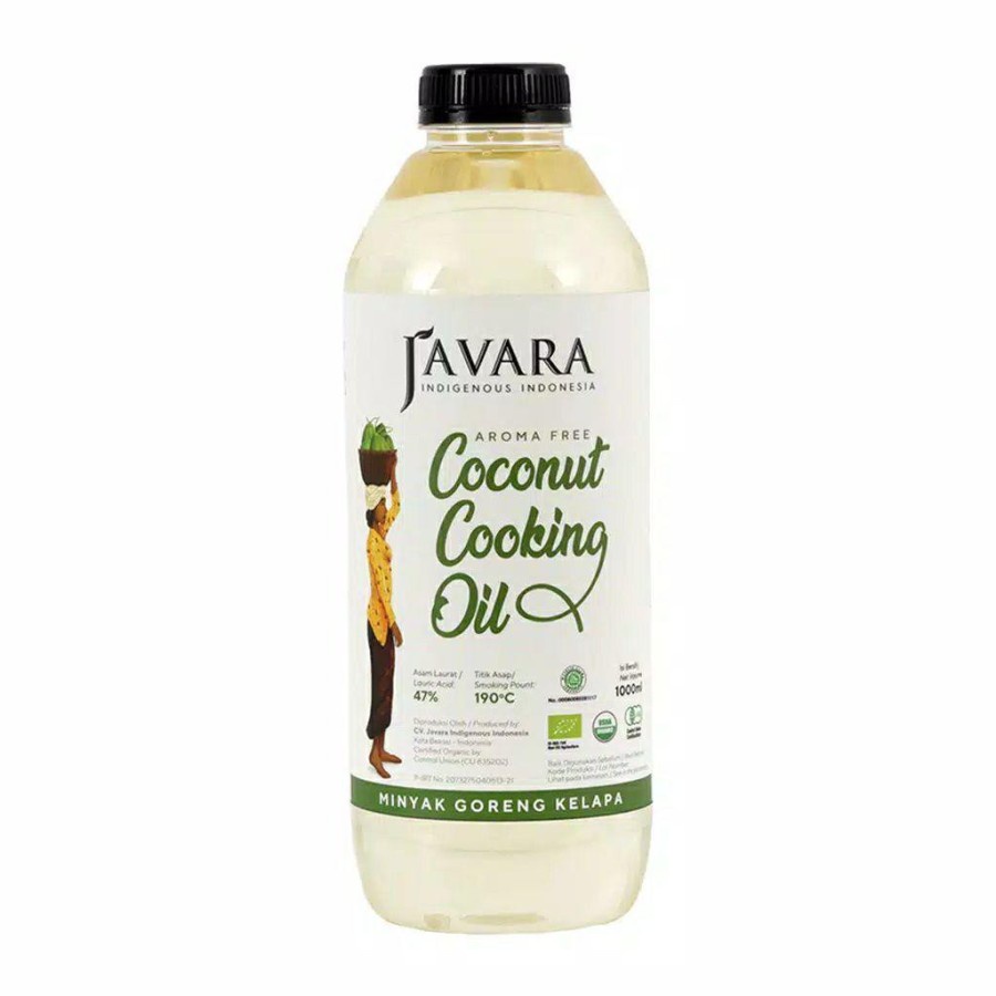 JAVARA Aroma Free Coconut Cooking Oil PET Bottle 1000ml