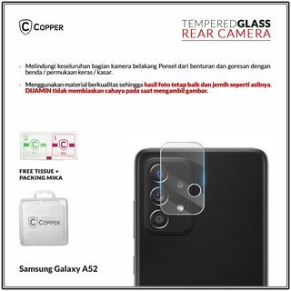 Samsung A52 - COPPER Tempered Glass Kamera