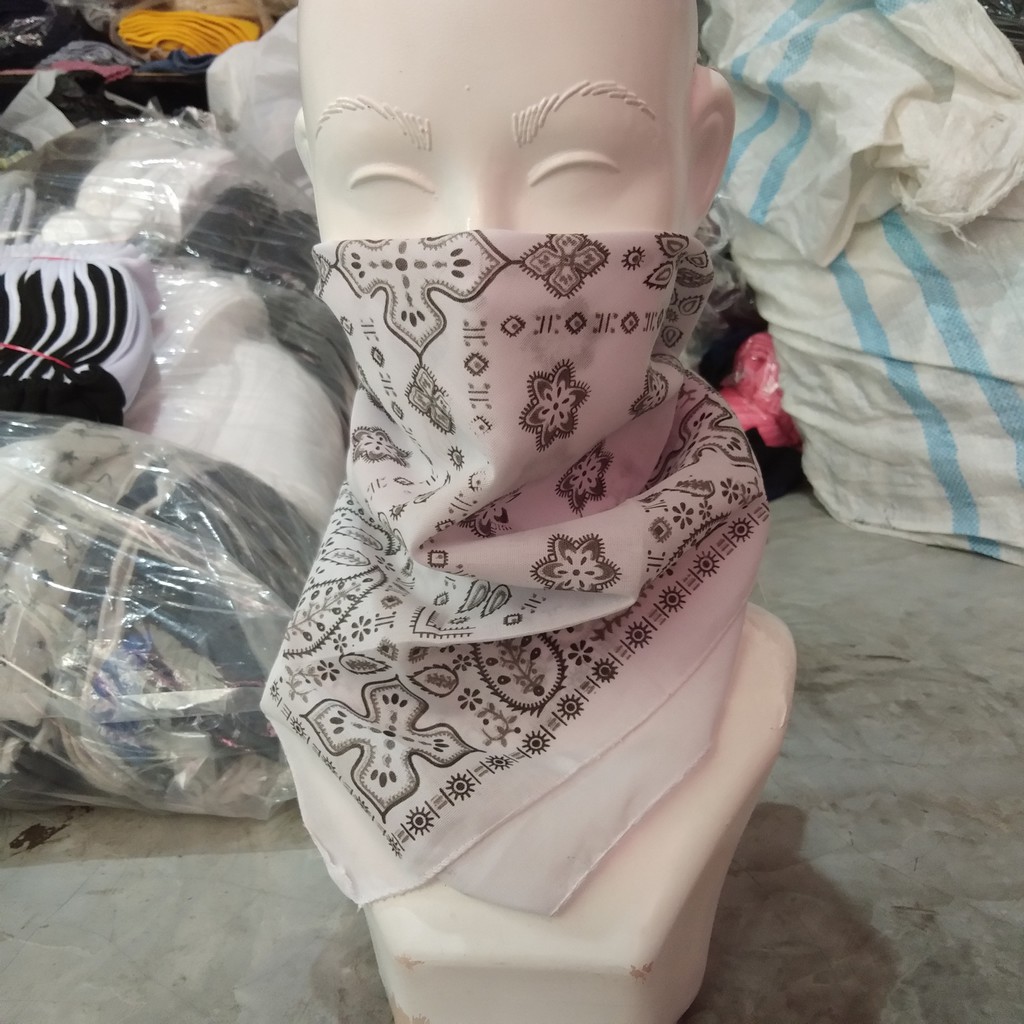 Scarf kotak square masker syal KAIN