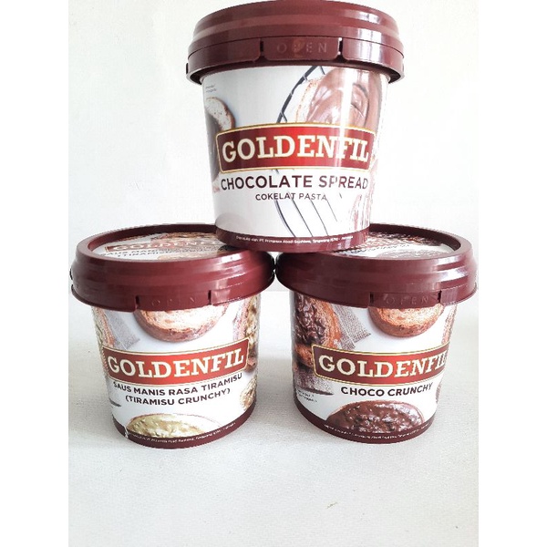 

Goldenfill Choco Crunch | Selai Coklat