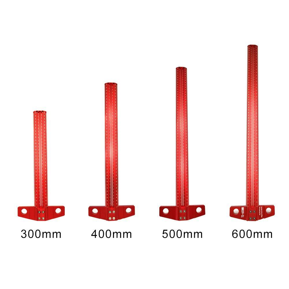 Solighter Marking T-Ruler Profesional Crossed-out Hole Deluxe Scribing Ruler