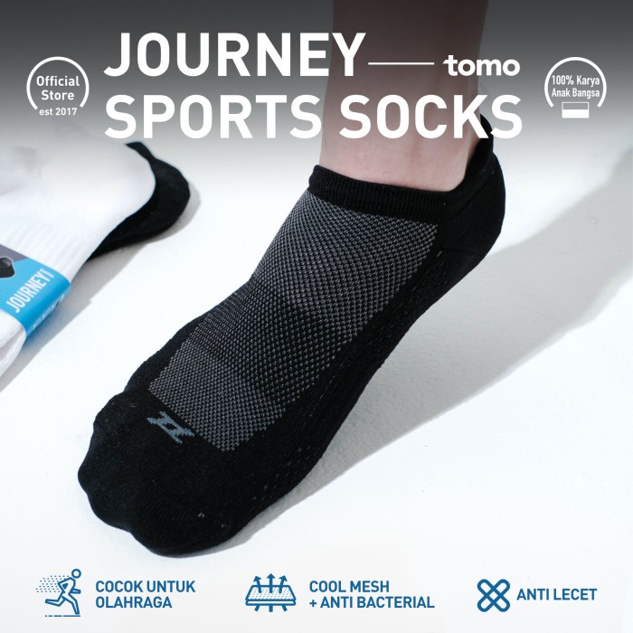 Tomo Journey sports ankle socks - Black