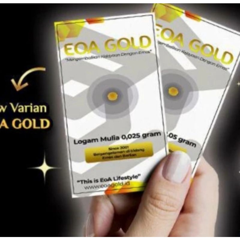 emas eoa gold mini 0.025 gram muraaaahhh dan asli 99