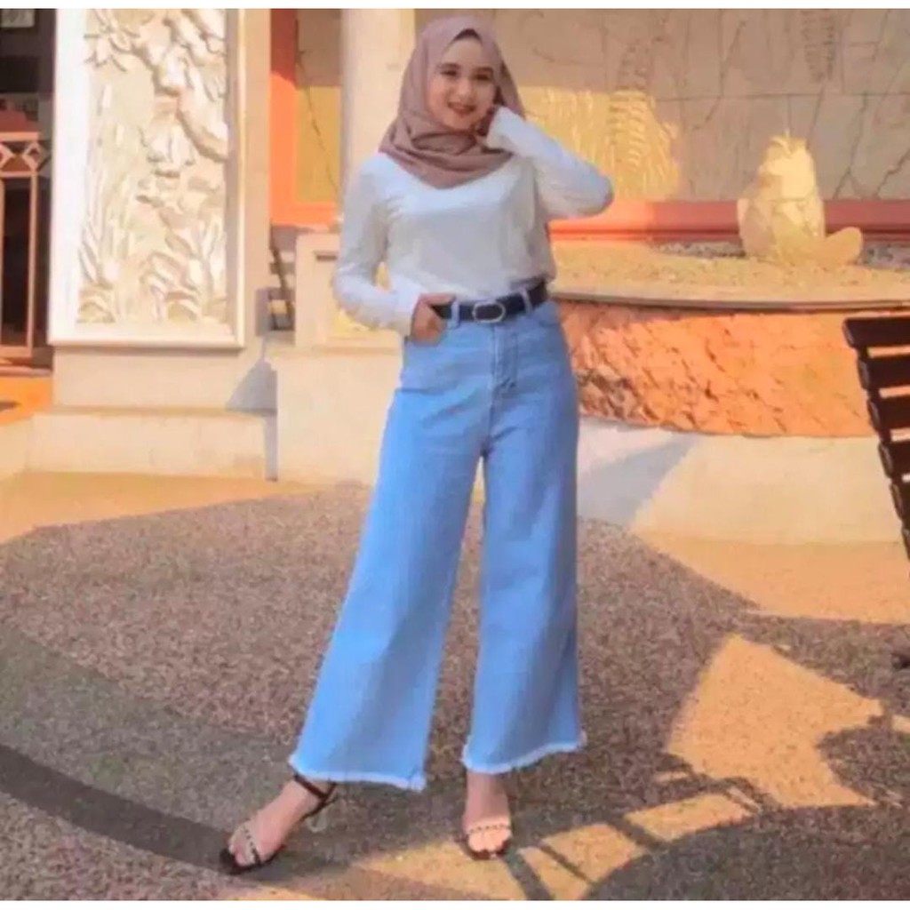 Celana jeans wanita//Celana panjang//Celana boyfriend wanita//kulot