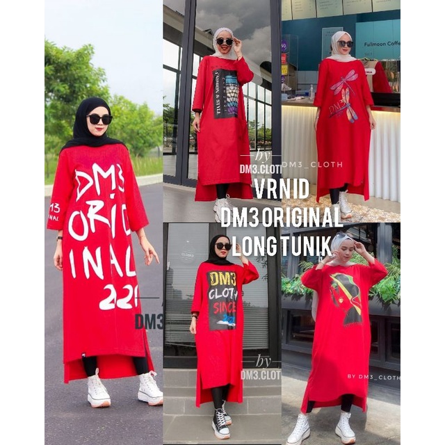 VRN ID- LONG TUNIK DM3 ORIGINAL 100% /TUNIK DM3/KAOS DM3