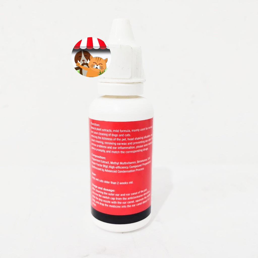 Obat Tetes Telinga Kucing Anjing Kelinci - Herbs Ear Drops 30ml