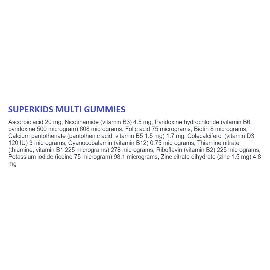 BLACKMORES SUPERKIDS Immune Gummies / Multi Chewables Chewable / Omega Brain Super Kids Multivitamin Multi Vitamin Gummy Tablet Kunyah