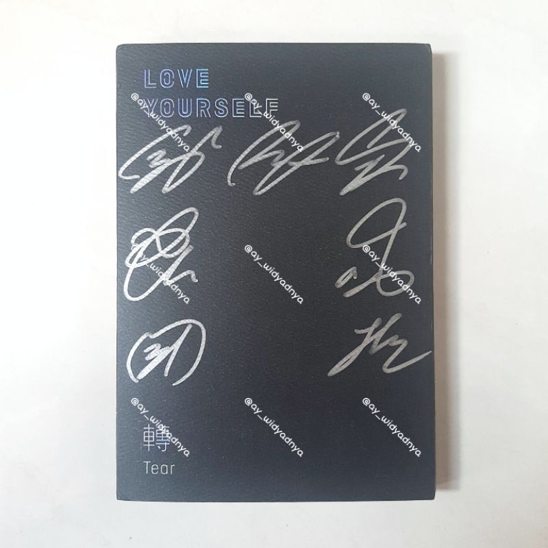 BTS sign album love yourself tear