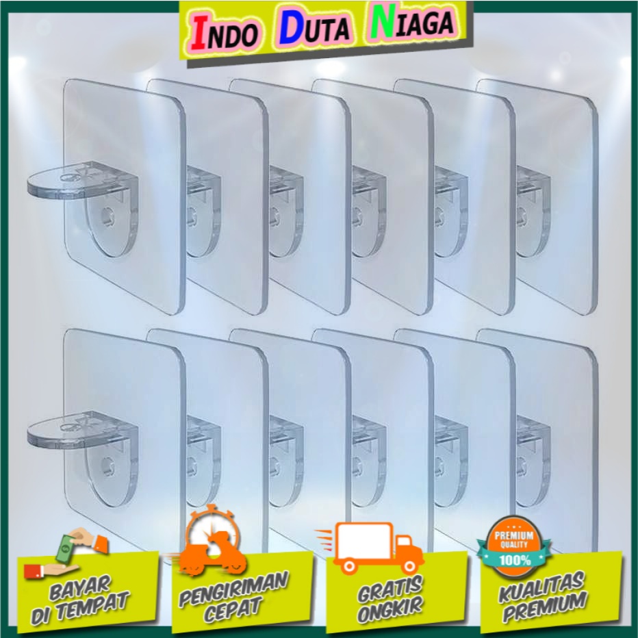 Basedidea Holder Bracker Siku Penyangga Papan Rak Lemari 10 PCS B0105