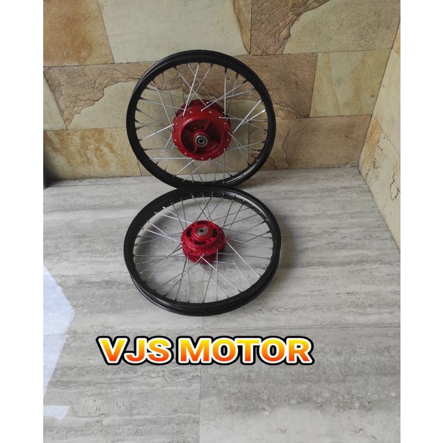pelek velg jari pariasi tromol merah set depan blakang JUPITER Z ORI ASLI YAMAHA