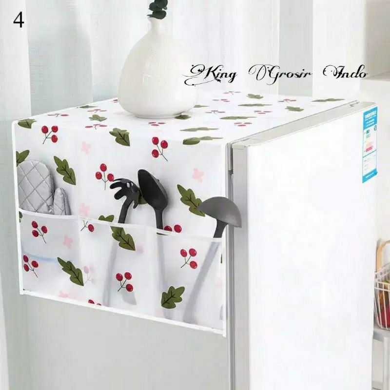Taplak Penutup Kulkas / Cover Kulkas / Penutup Mesin Cuci Waterproof