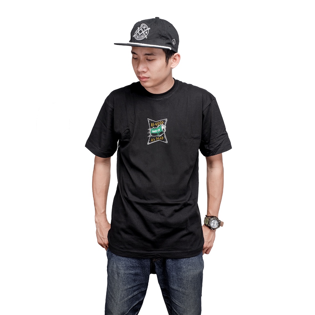 Troy Company T-Shirt Kaos Hitam MT 1702