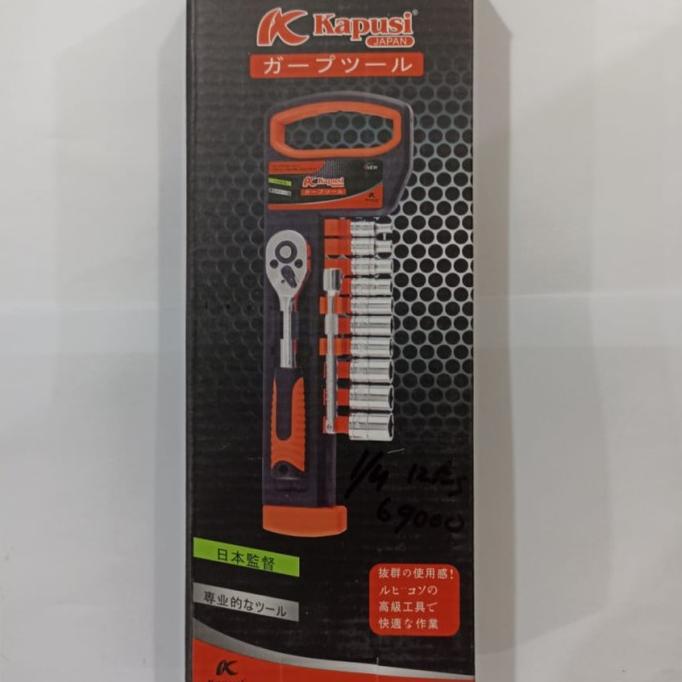 KAPUSI 1/4 Inch Kunci Sok Set 12 Pcs - Socket Set Shock mirip tekiro timur74 Ayo Beli