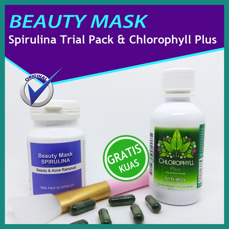 Pengganti Pemutih Wajah Racikan Dokter Masker Spirulina 100% Berhasil