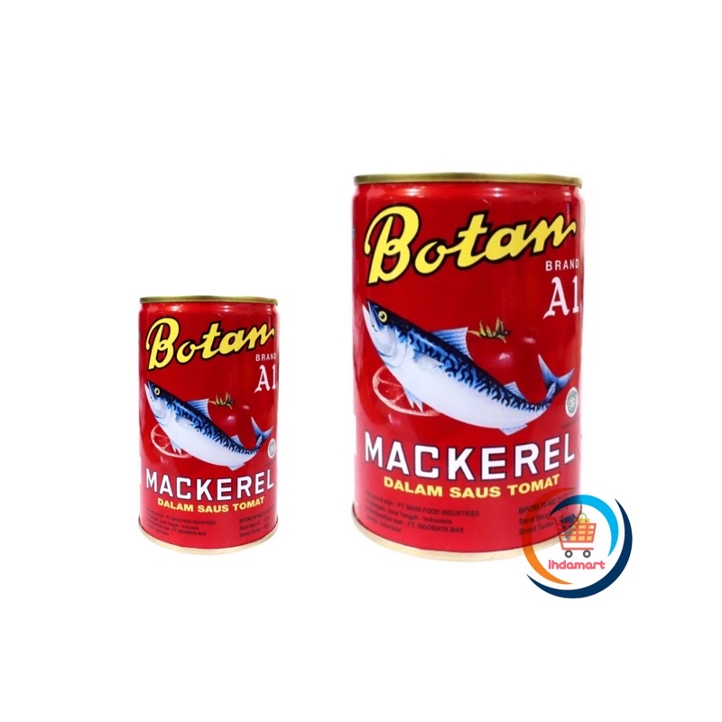 Sarden Botan Saus Tomat 155 gr / 425 gr