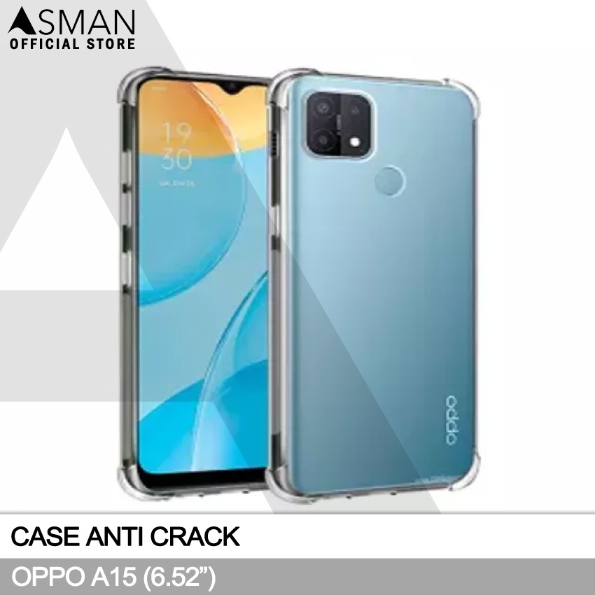 Anti Crack OPPO A15 (6.52&quot;) | Softcase Anti Bentur - Clear