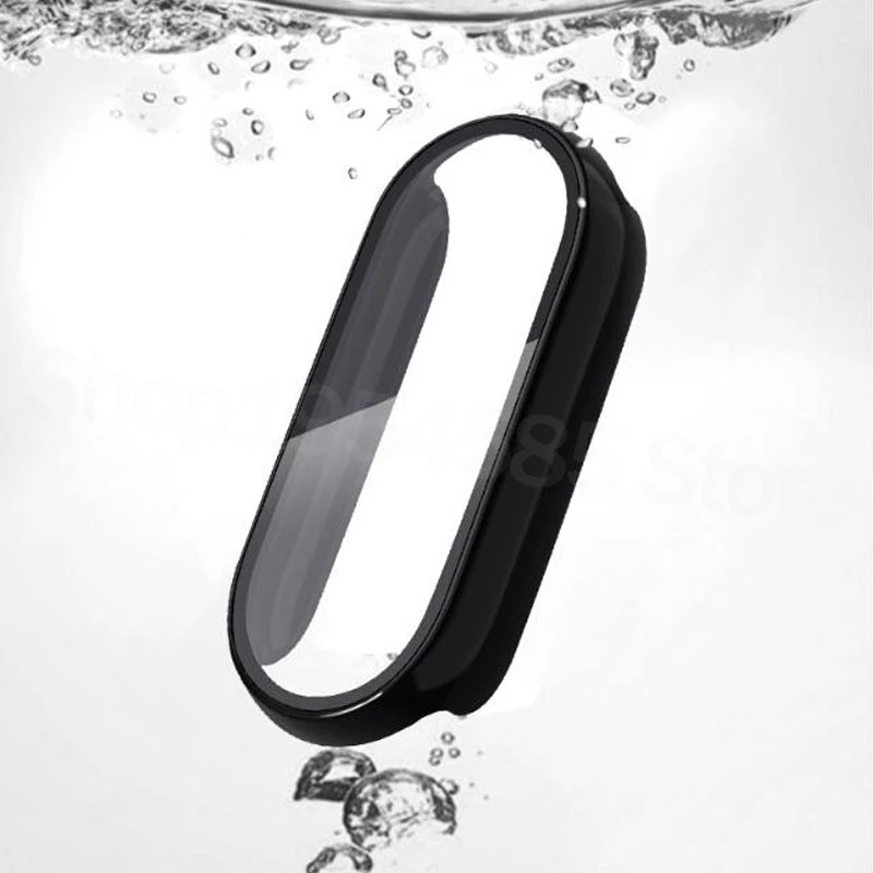 Hot Sale/Basic Casing Pelindung Dengan Built In PET Screen Protector Untuk Mi Band/Hard PC Shockproof Cover Kompatibel Dengan Mi Band6/Gelang5/Gelang4/Gelang3/Versi nfc