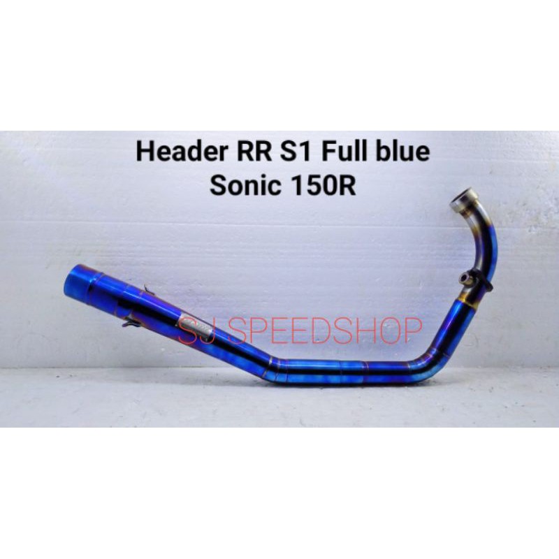 Header Leheran Knalpot Racing Honda SONIC 150 R SJ-88 Blue Violet