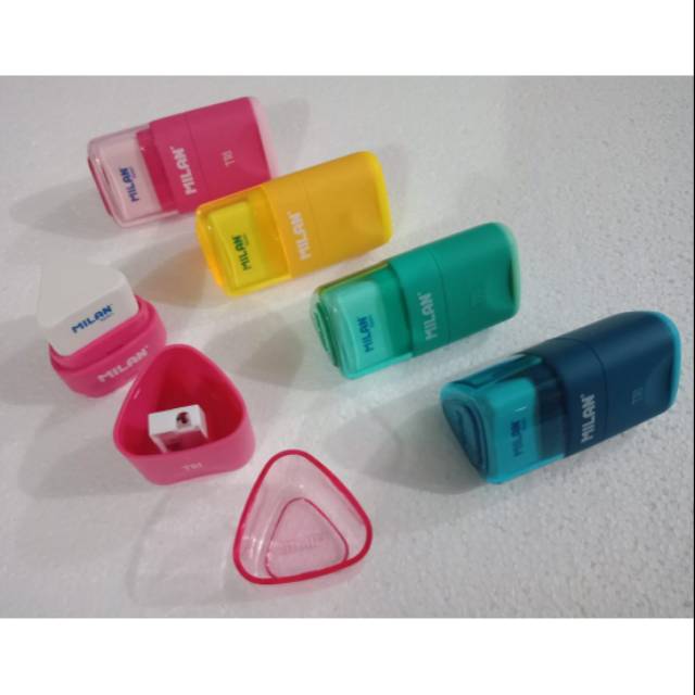 

Milan Sharpener & Eraser Tri 47001
