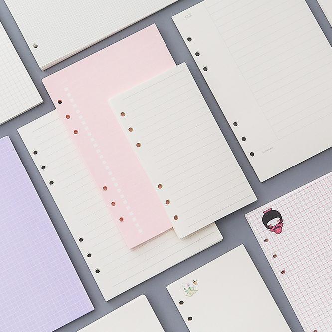 

12.12 SALE [A5 A6] Isi Binder A5 A6 6 Holes / Ring Refill Loose Leaf Kertas Garis Warna Warni Colorful Planner Estetik Aesthetic