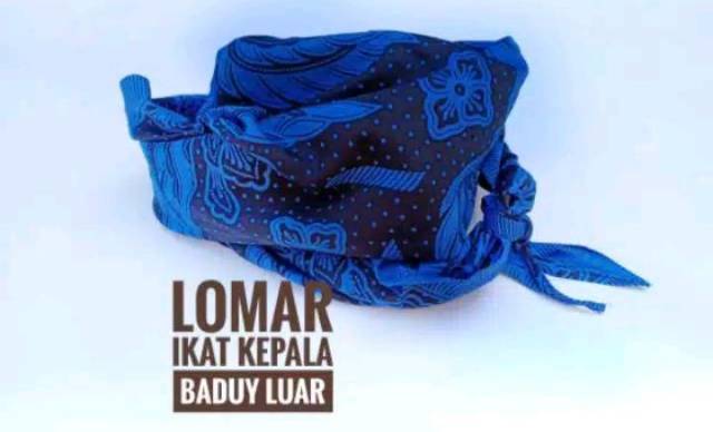 1 set baju+iket Baju Tenun khas suku baduy Original  Tenun