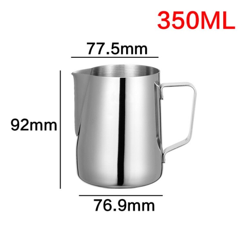 Pitcher Bahan Stainless Steel Dengan Skala Untuk Kopi / Susu / Latte Art