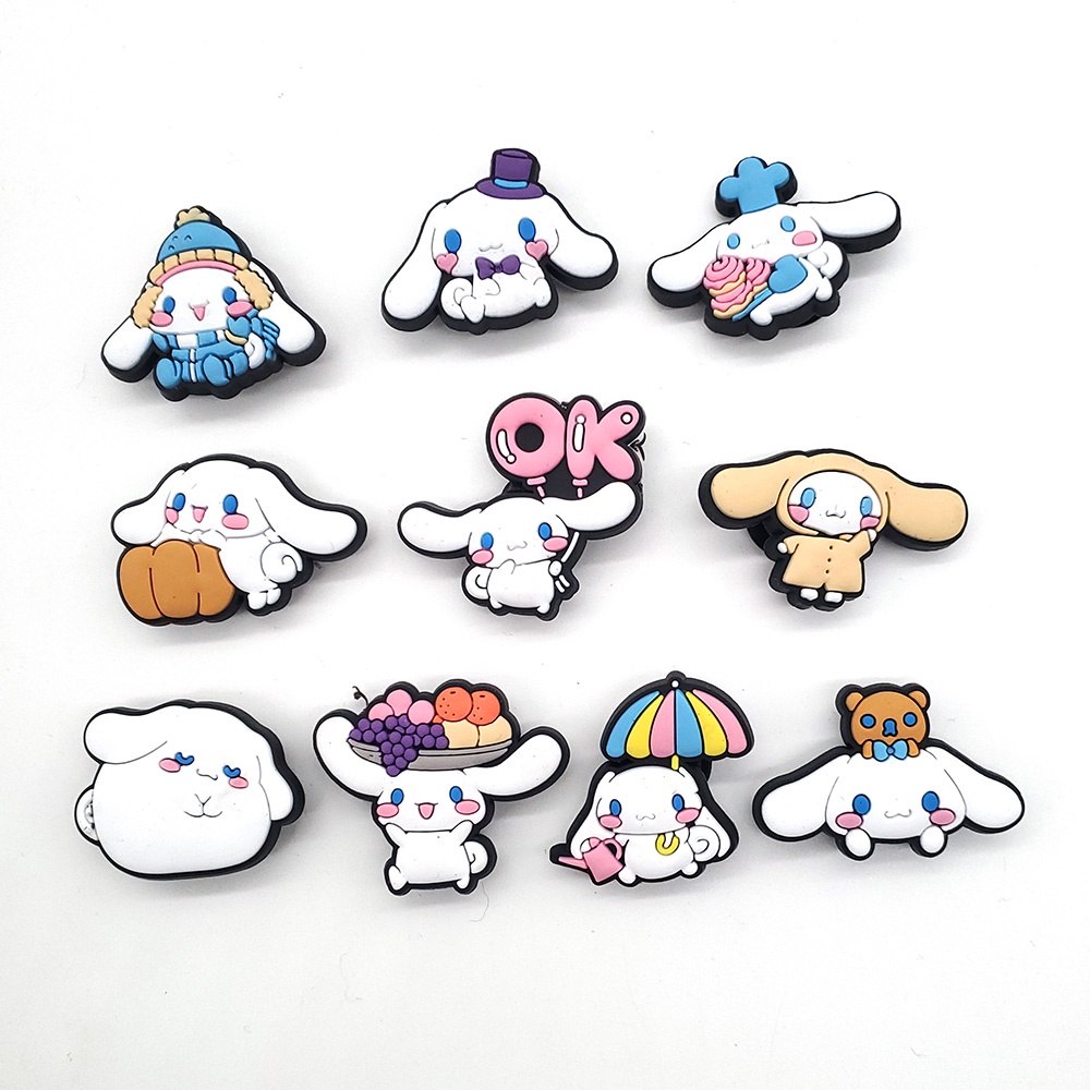 Jibbitz anjing yugui yang lucu Crocs Pin Gesper Sepatu Motif Kartun anime shoe charms DIY decorate gadis Anak sandal Hadiah accessories