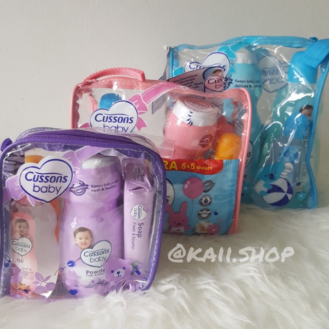 Paket Cussons Bab   y Gift set mini bag, medium bag, baby