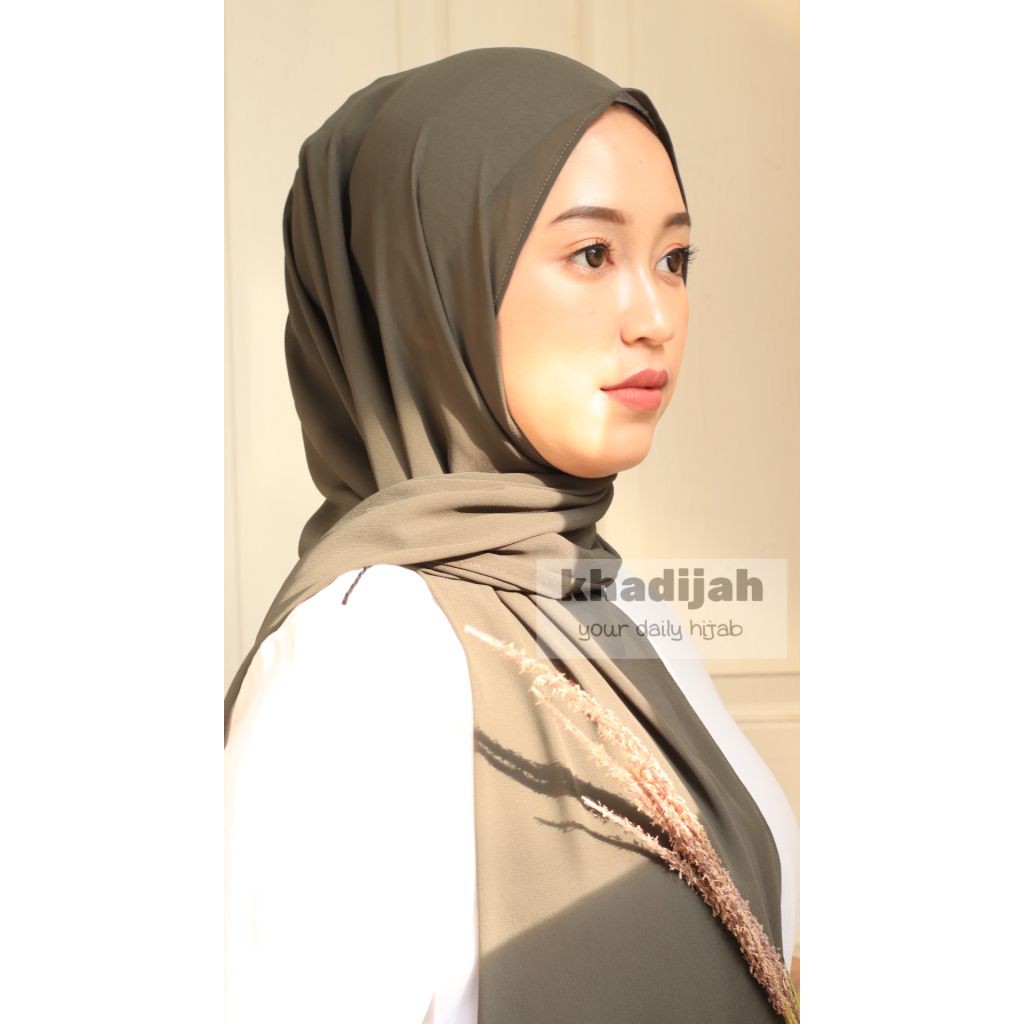 pashmina khadijah daun sukun/pashmina hijau/pashmina hijau tua/pashmina hijau botol/pashmina