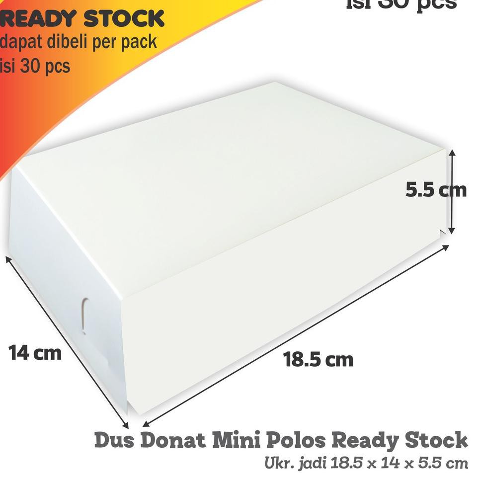 

➢IPL BOX Donat MINI POLOS uk 18,5x14 x 5,5 cm (30 pcs ) ❉ →